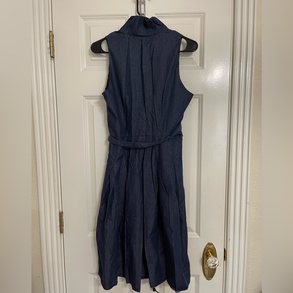 Evan Picone - Chambray Halter Dress - EUC! - Picture 2 of 2